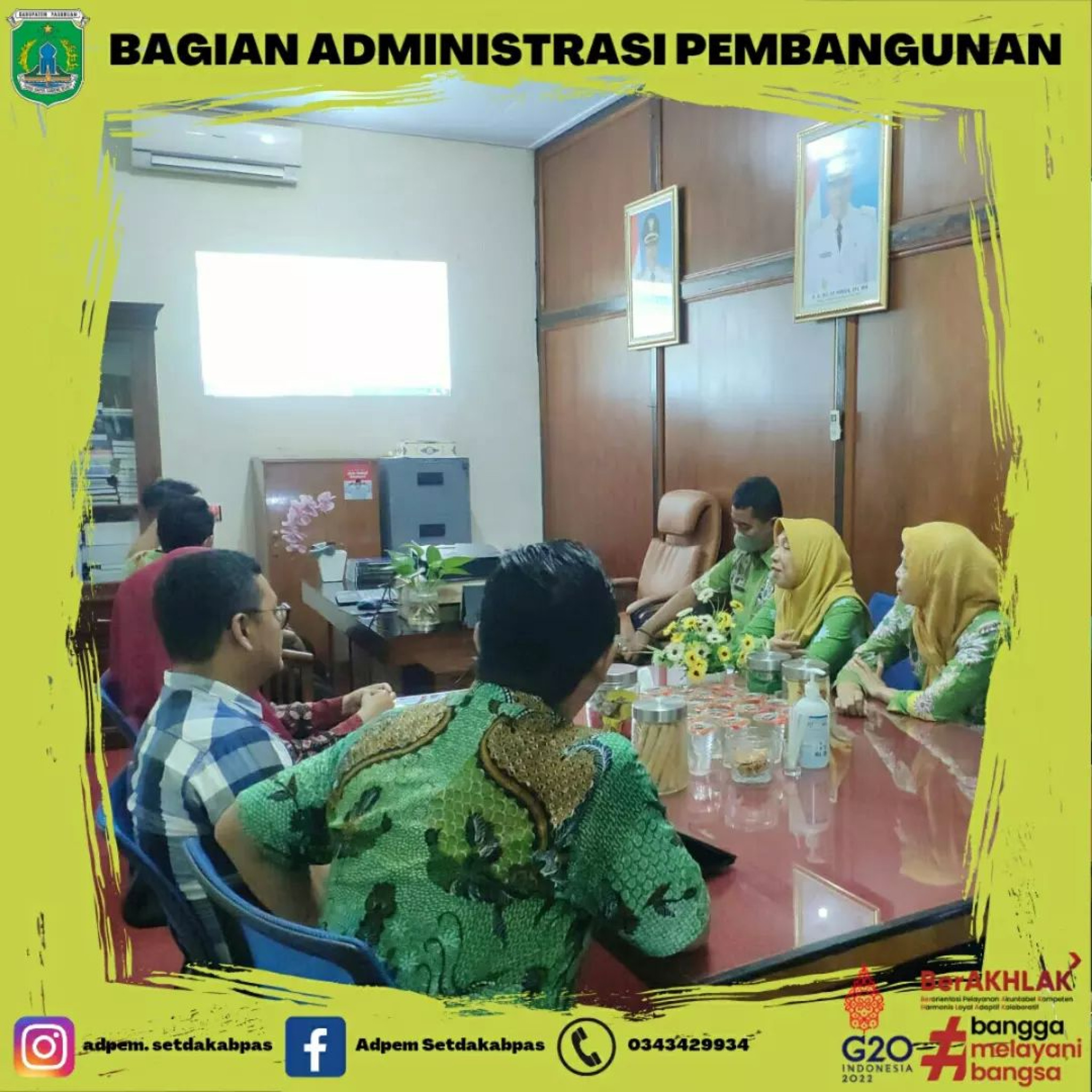 Koordinasi dan tertib administrasi pelaporan pelaksanaan APBD Kabupaten