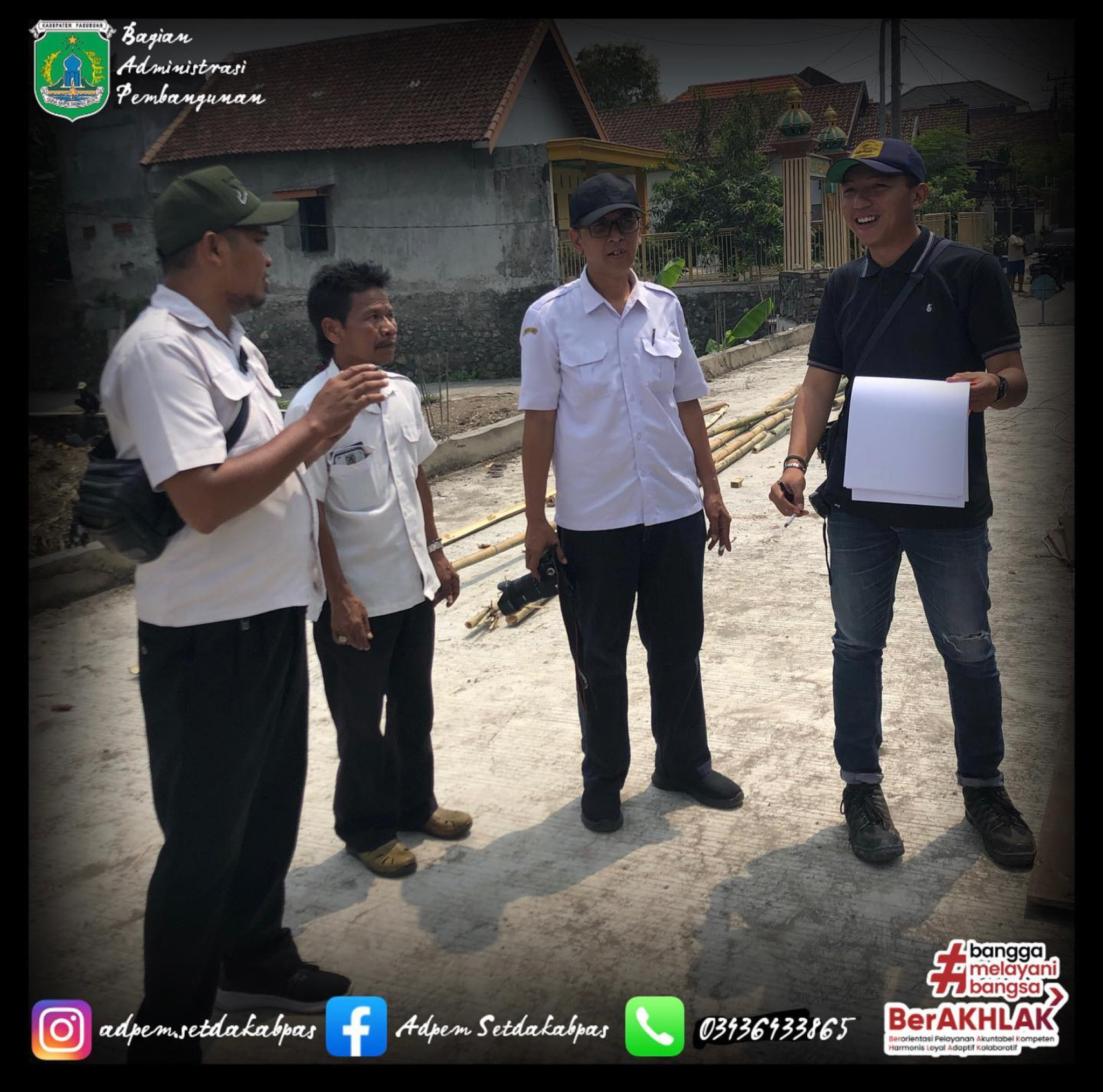 Monitoring Kegiatan Fisik di Kecamatan Bangil, Pandaan dan Prigen.