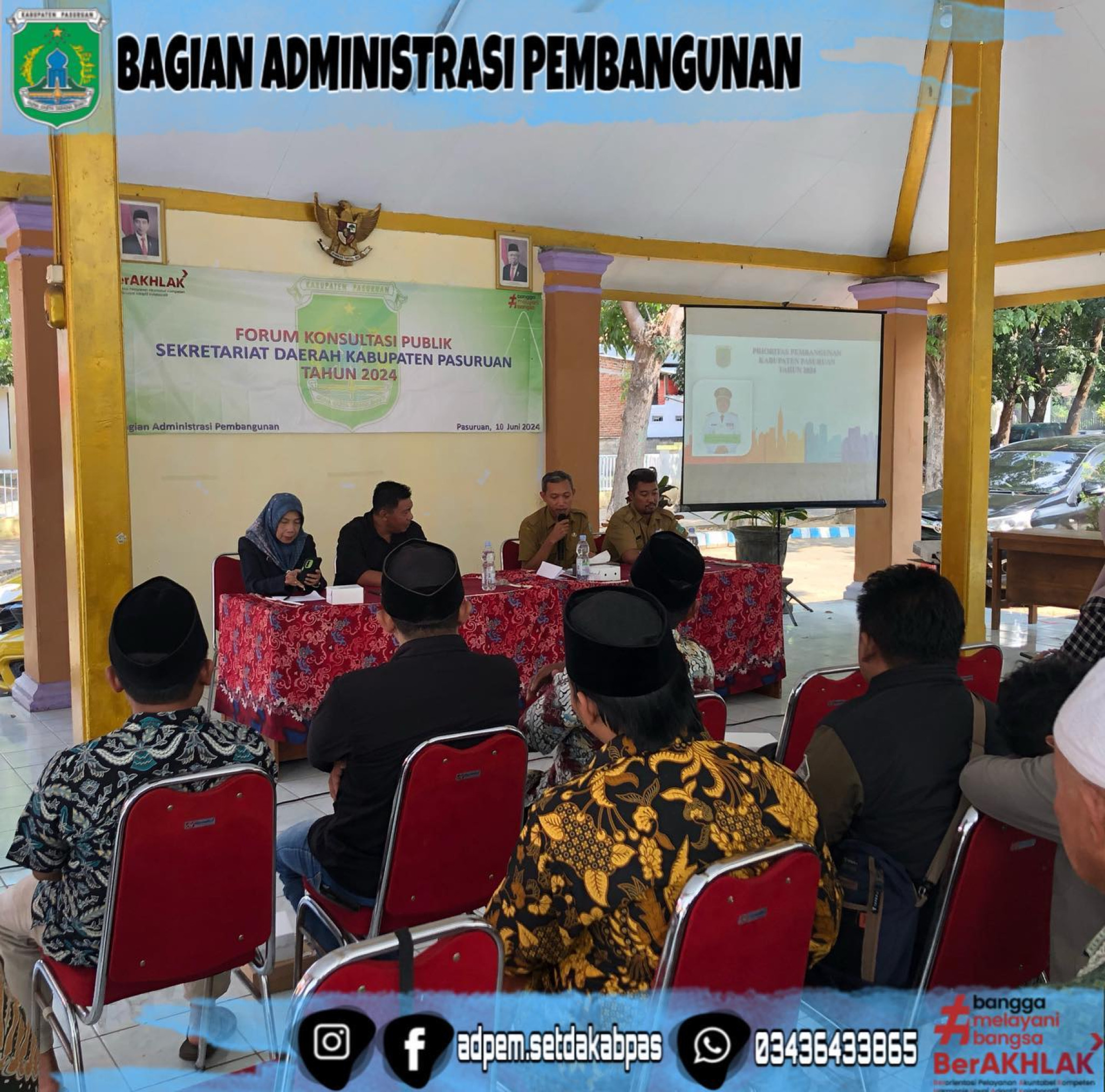 Forum Konsultasi Publik Sekretariat Daerah Kabupaten Pasuruan Tahun 2024 Kecamatan Kejayan