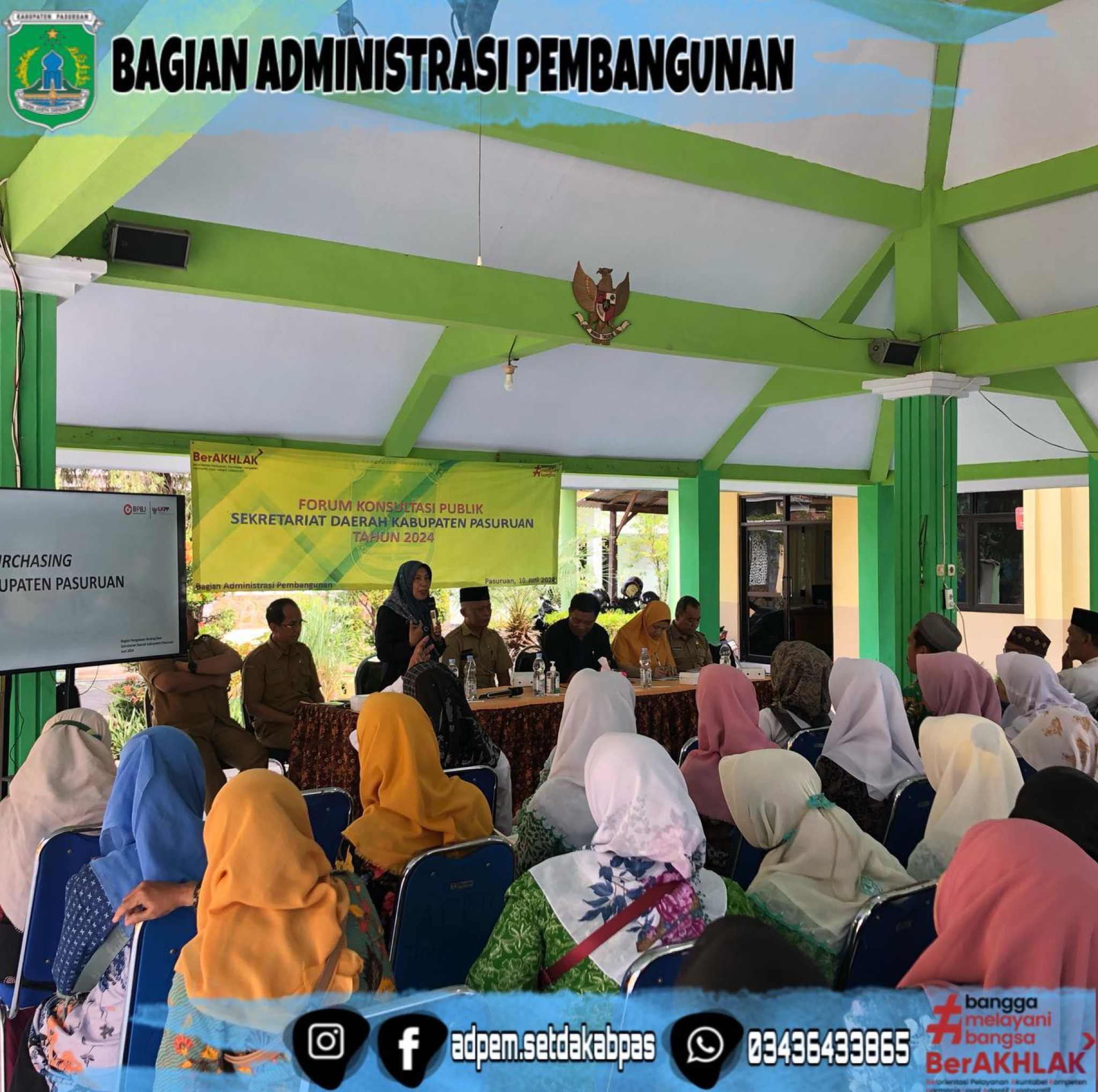 Forum Konsultasi Publik Sekretariat Daerah Kabupaten Pasuruan Tahun 2024 Kecamatan Pohjentrek
