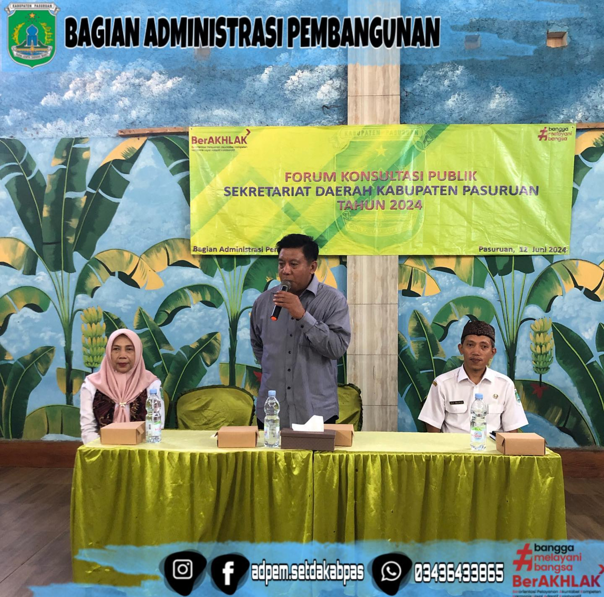 Forum Konsultasi Publik Sekretariat Daerah Kabupaten Pasuruan Tahun 2024 Kecamatan Kraton