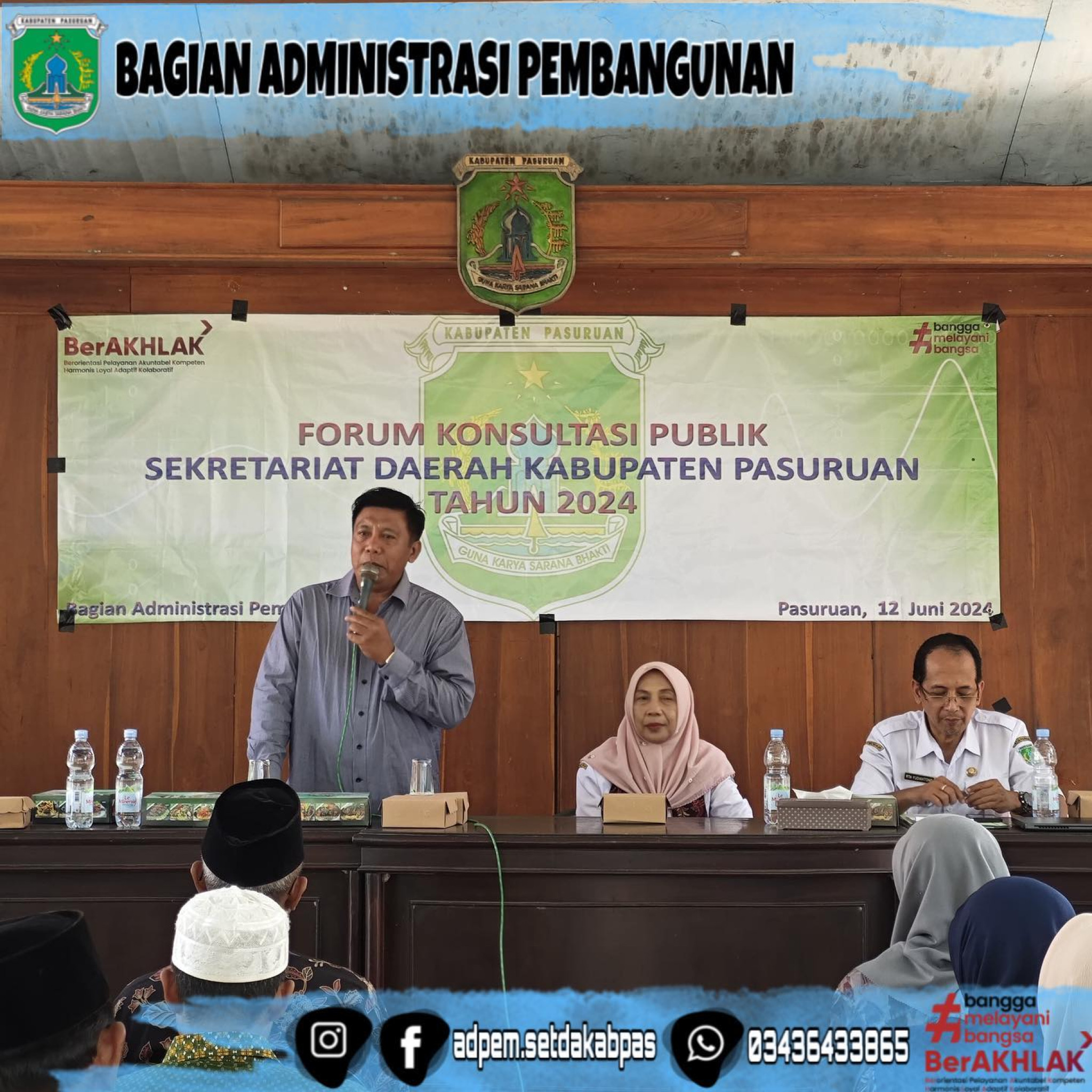 Forum Konsultasi Publik Sekretariat Daerah Kabupaten Pasuruan Tahun 2024 Kecamatan Beji