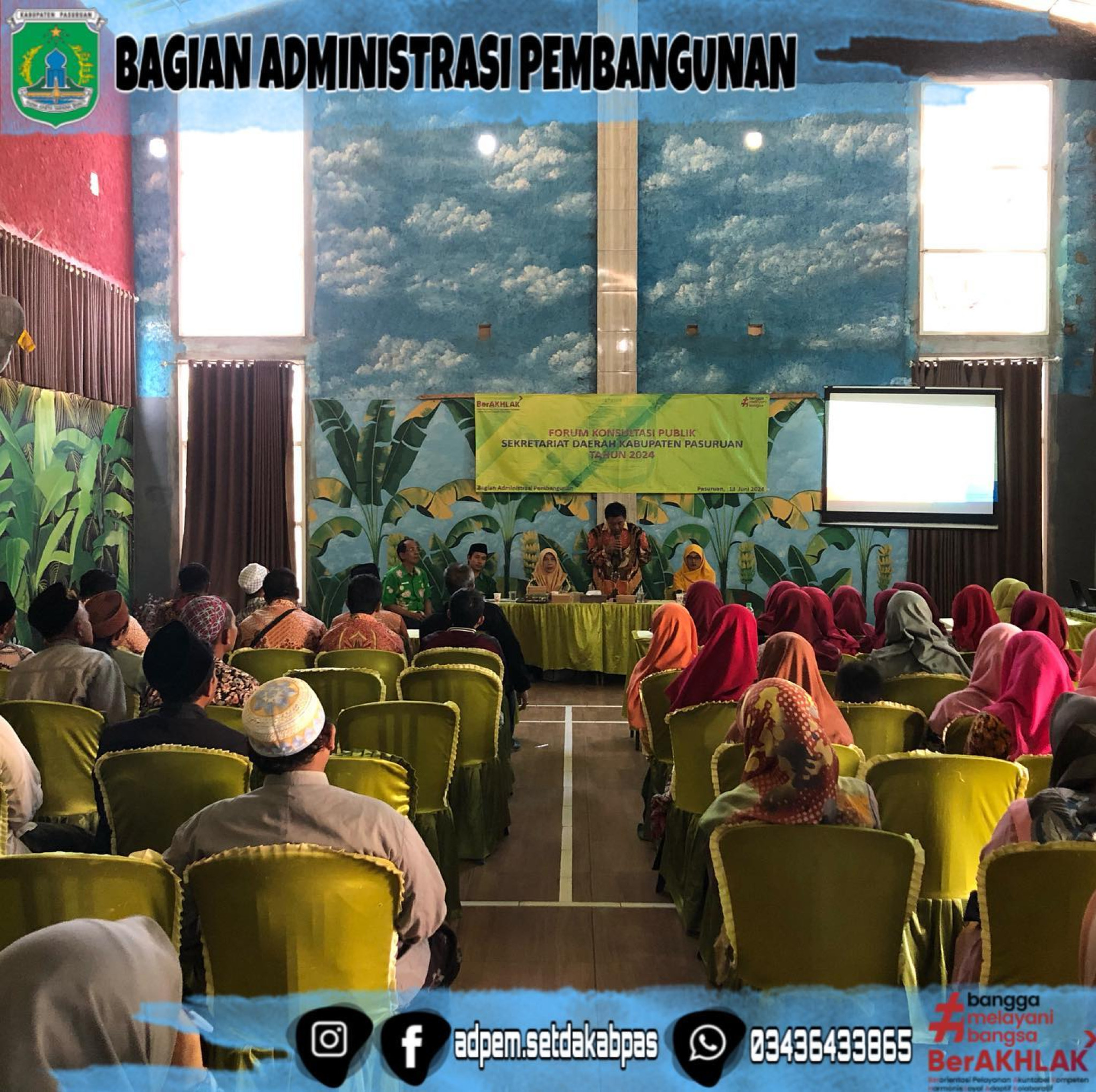 Forum Konsultasi Publik Sekretariat Daerah Kabupaten Pasuruan Tahun 2024 Kecamatan Wonorejo dan Rembang