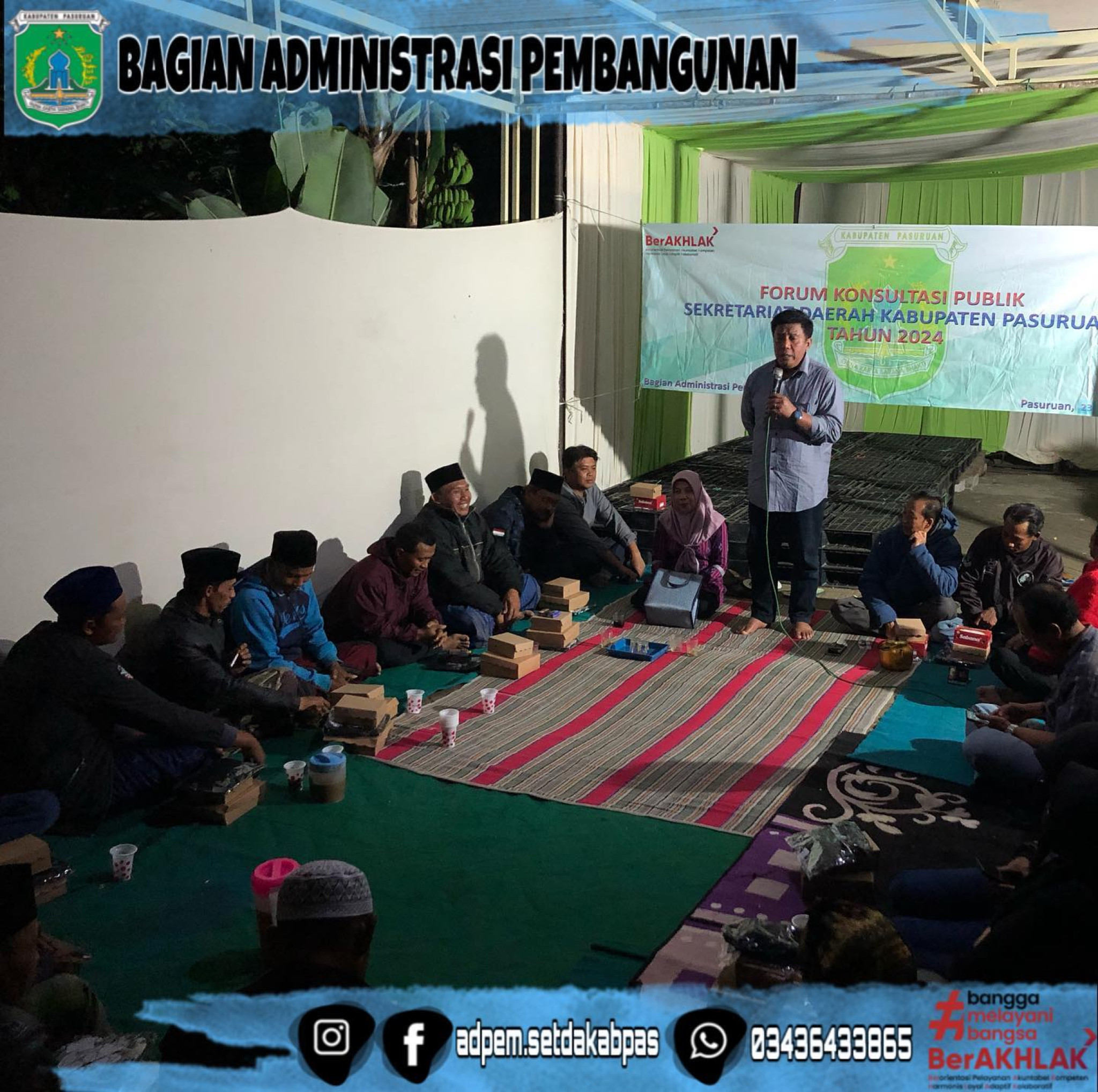 Forum Konsultasi Publik Sekretariat Daerah Kabupaten Pasuruan 2024 di Desa Kalipucang