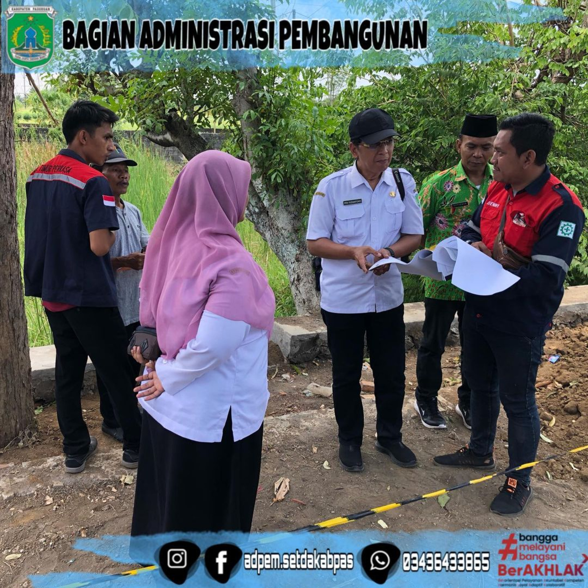 Monitoring 9 Lokasi Kegiatan Fisik di Kecamatan Bangil, Pandaan dan Gempol