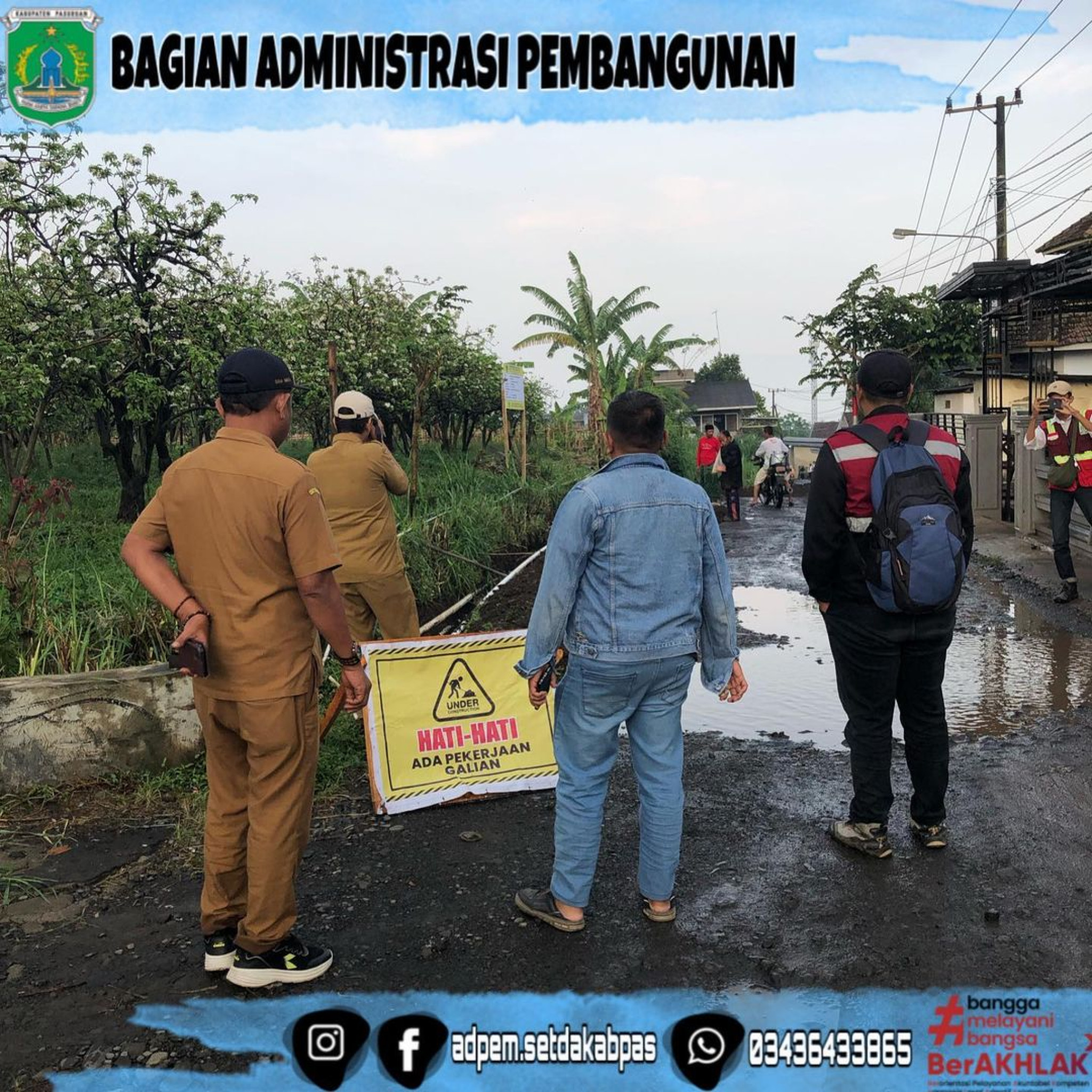 Monitoring 9 Lokasi Kegiatan Fisik di Kecamatan Tutur