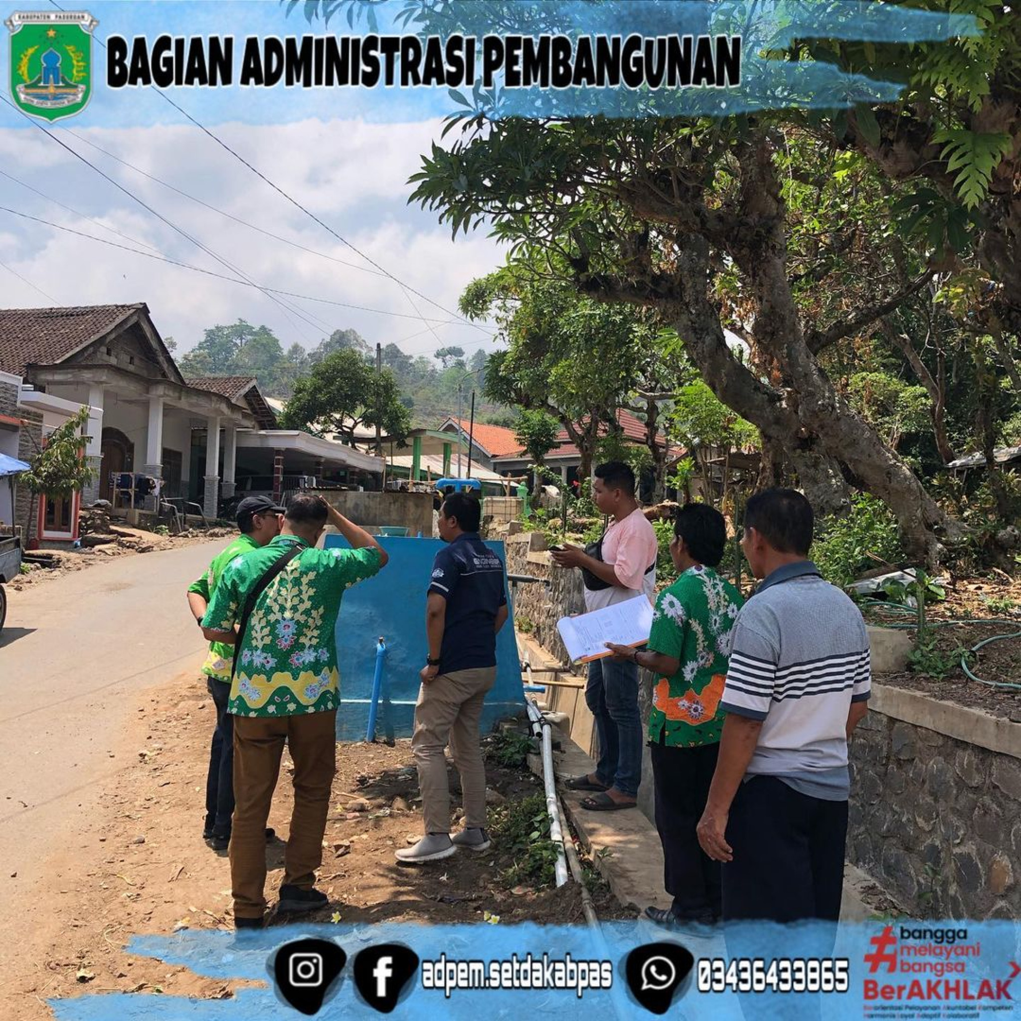 Monitoring 9 Lokasi Kegiatan Fisik di Kecamatan Lumbang