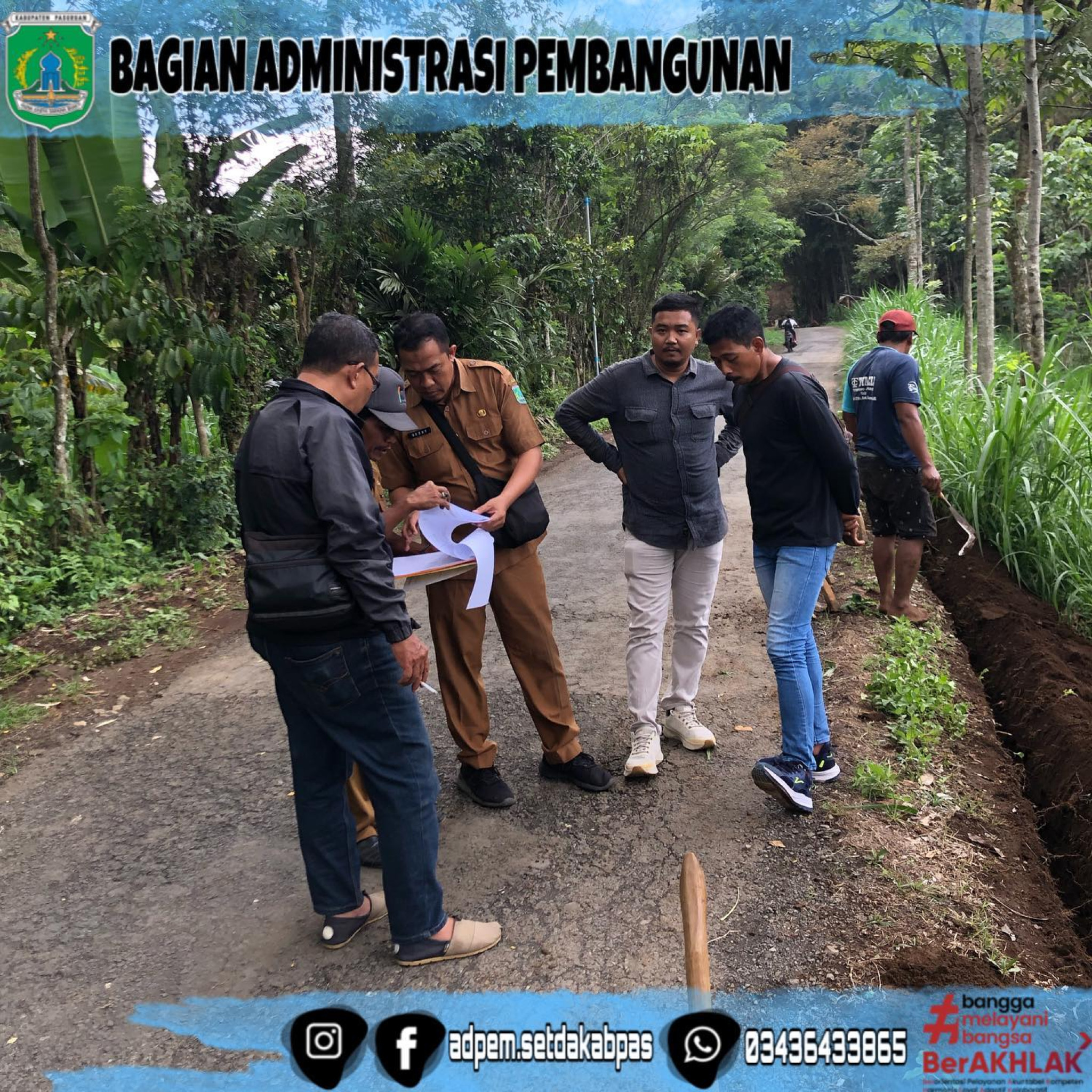 Monitoring 9 Lokasi Kegiatan Fisik Dinas Sumber Daya Air Cipta Karya dan Tata Ruang di Kecamatan Tutur