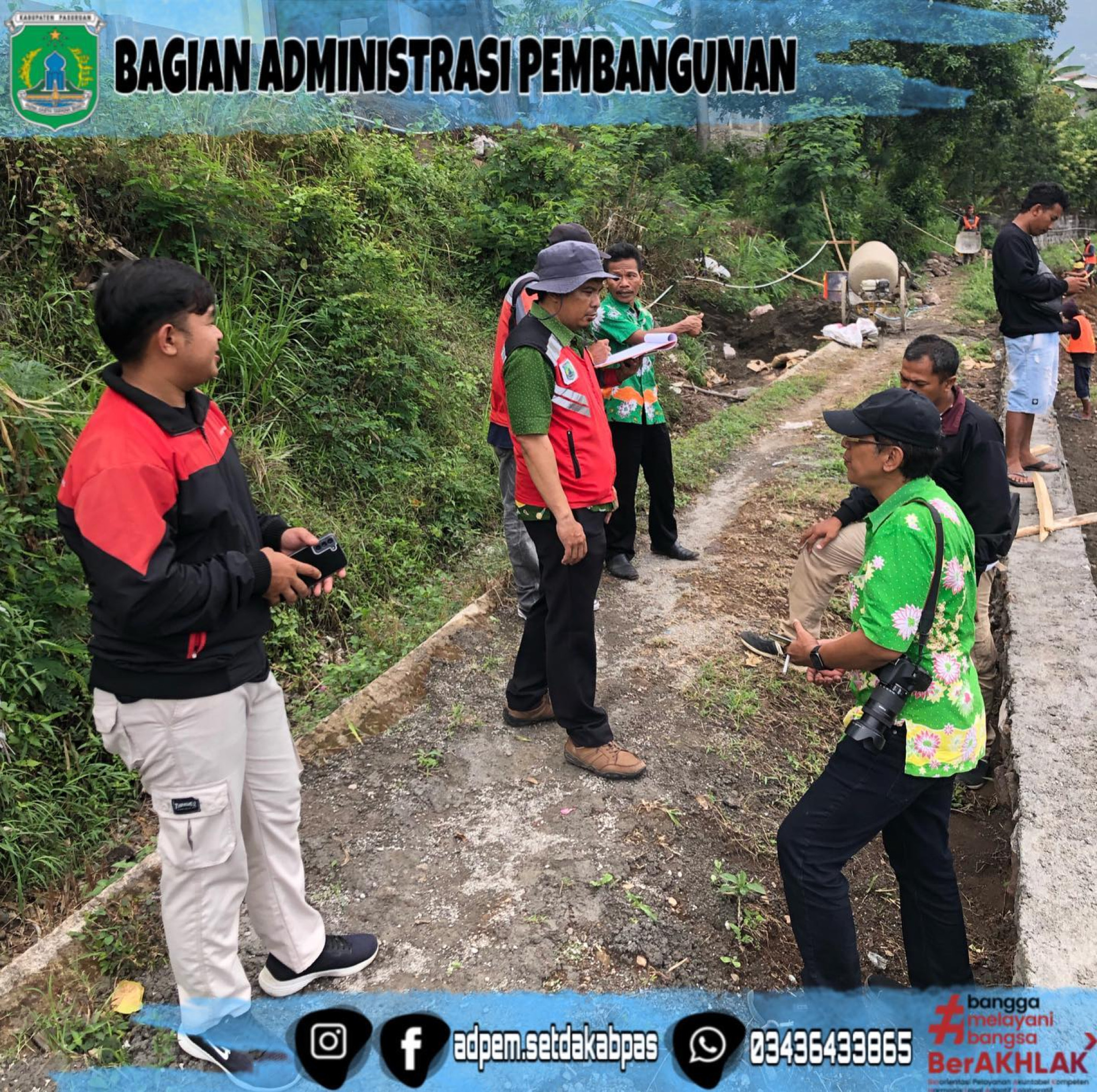 Monitoring 10 Lokasi Kegiatan Fisik Dinas Ketahanan Pangan dan Pertanian di Kecamatan Pandaan dan Prigen