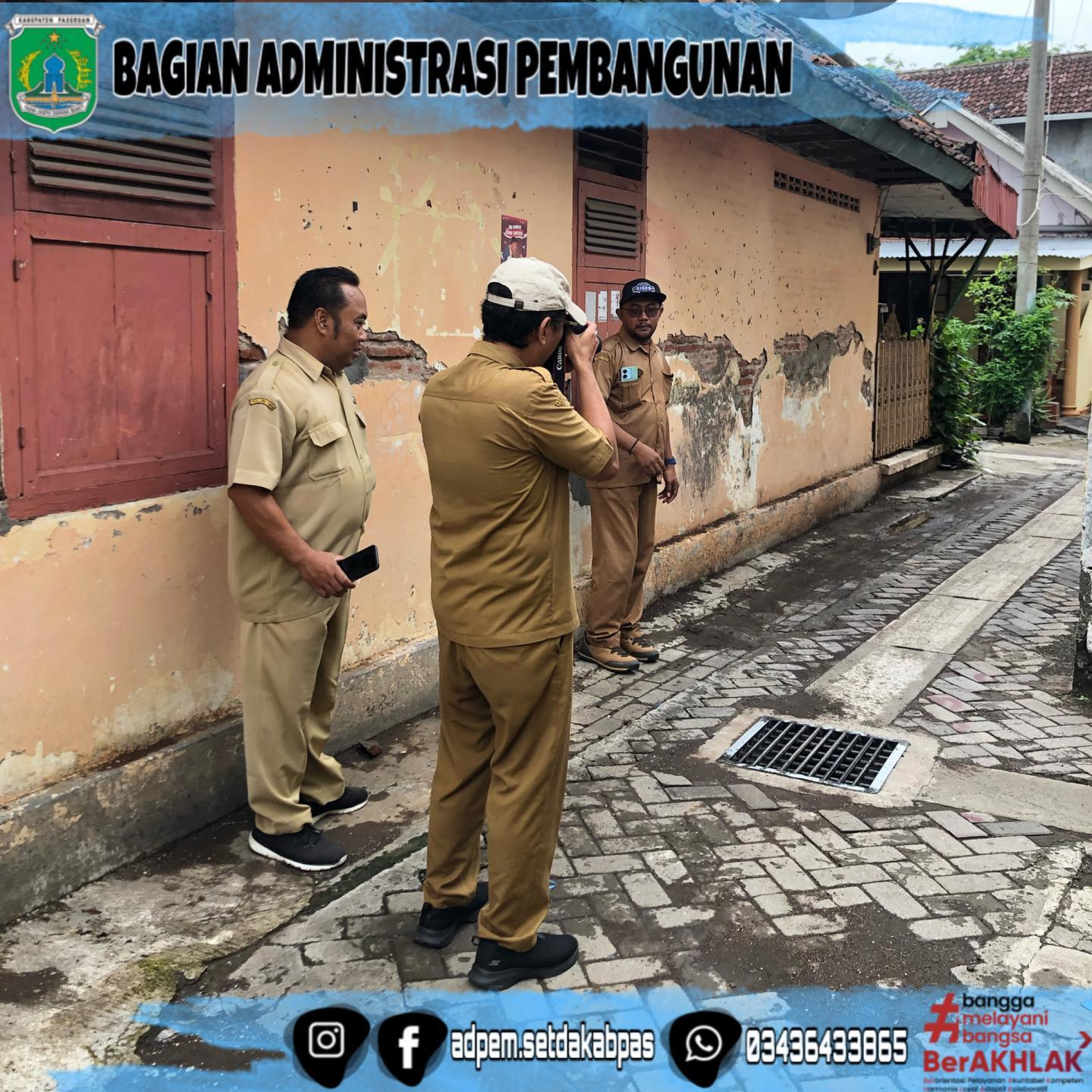 Monitoring 12 Lokasi Kegiatan Fisik Dinas Perumahan dan Kawasan Permukiman di Kecamatan Bangil dan Pandaan